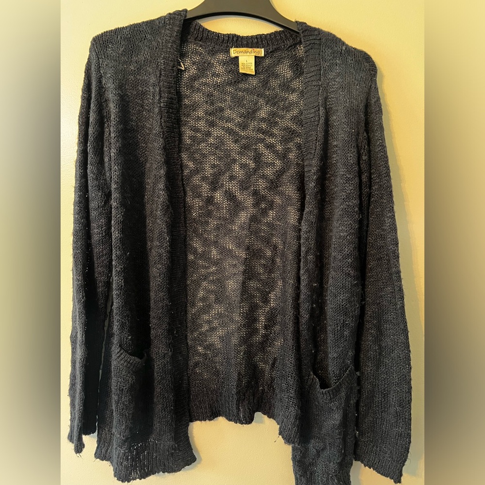 Navy Blue Cardigan